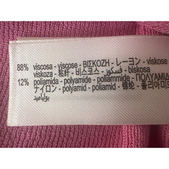 ZARA Pink Ruched Front Top Small Viscose & Polyamide Blend - Picture 5 of 14